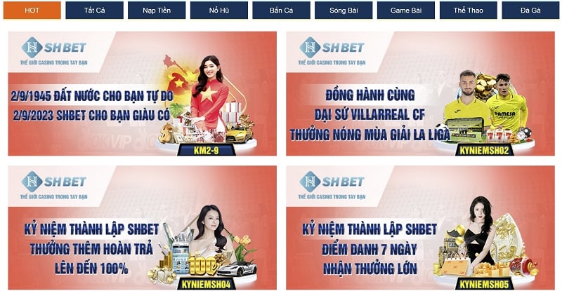 Khuyến mãi SHBET luôn được cược thủ quan tâm